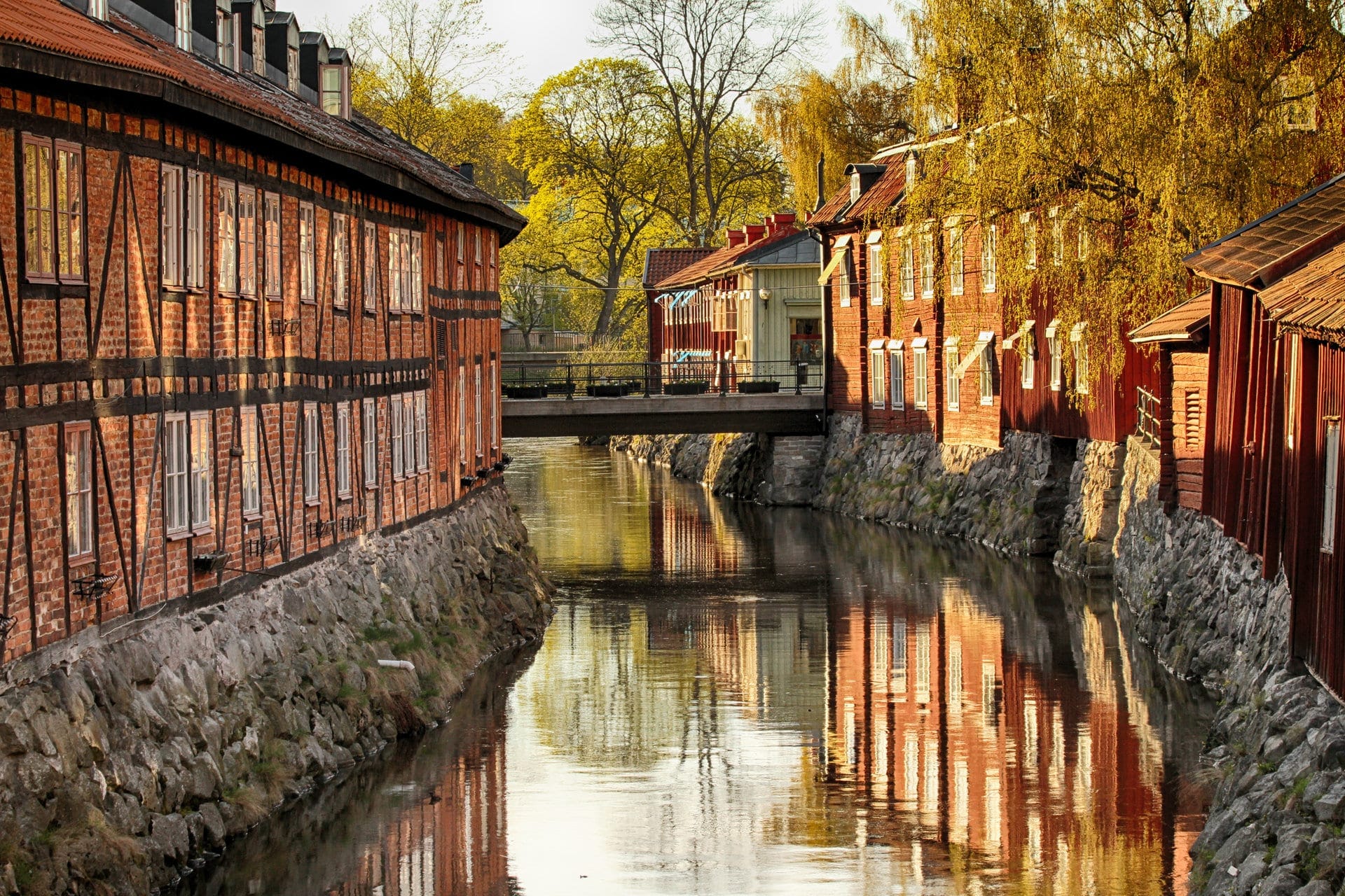 Västerås konferens idyllisk å i staden