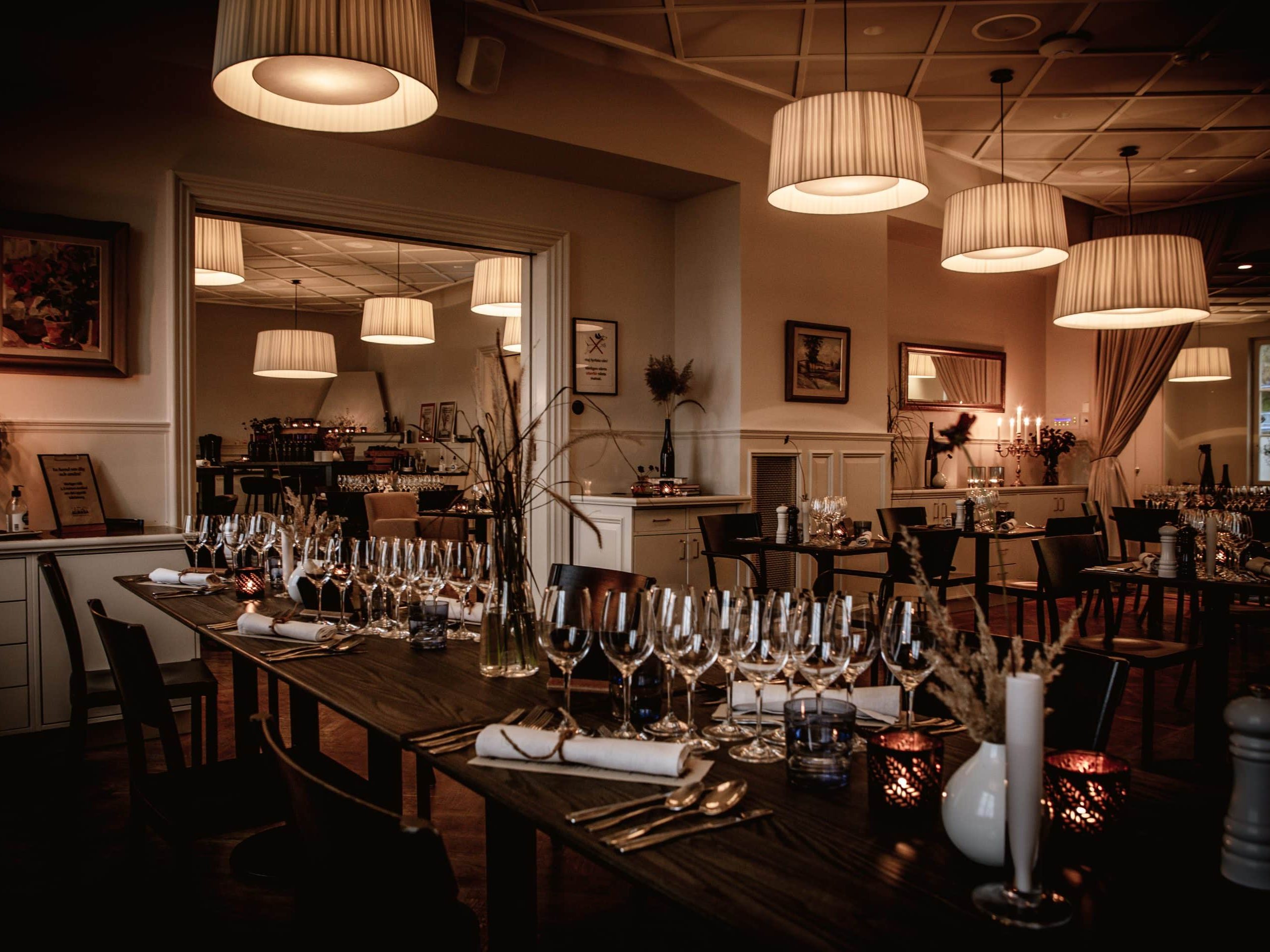 Almåsa Havshotell Stockholm Södra dekket middagsbord