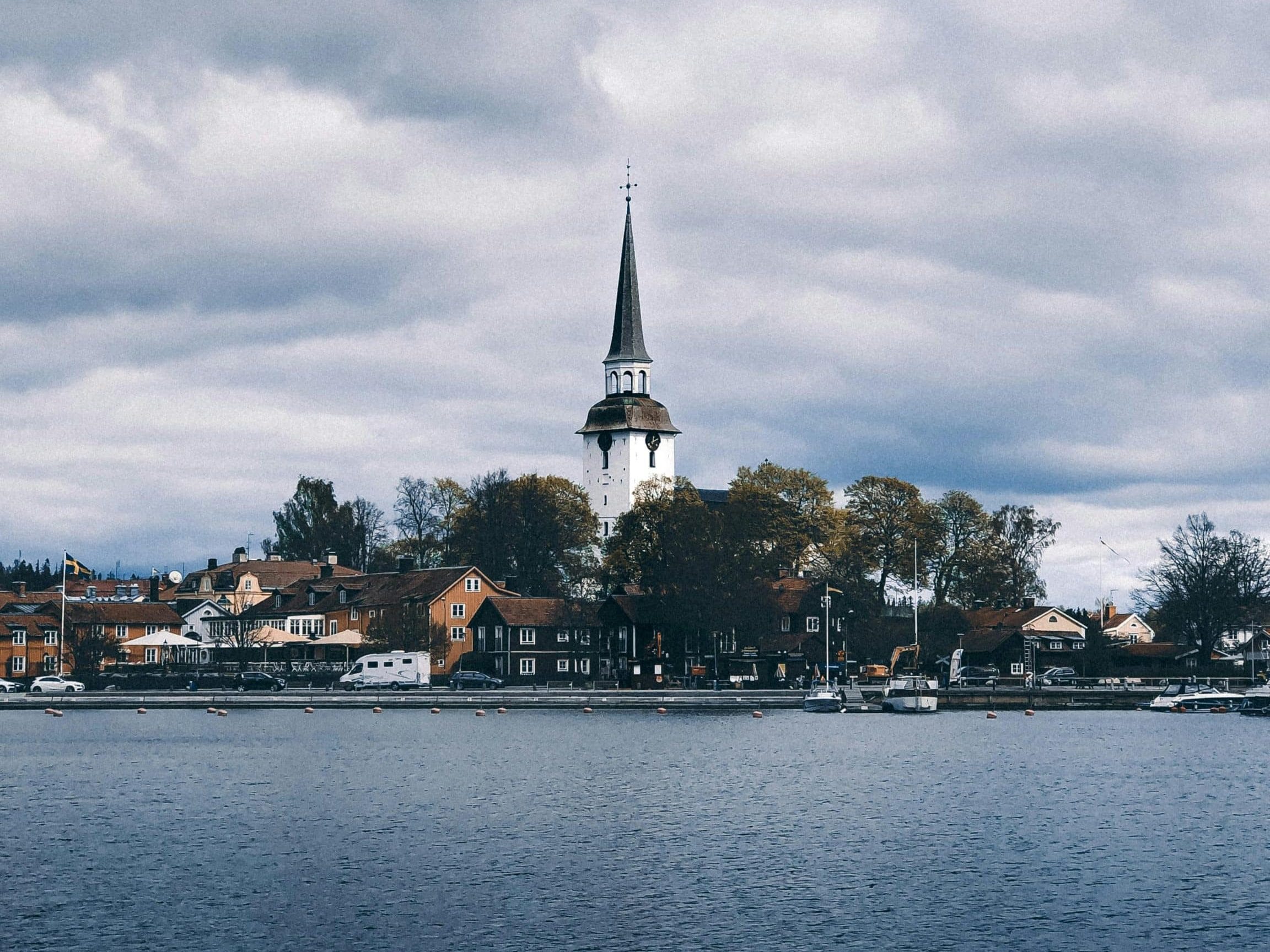 Oversikt over byen i Mariefred